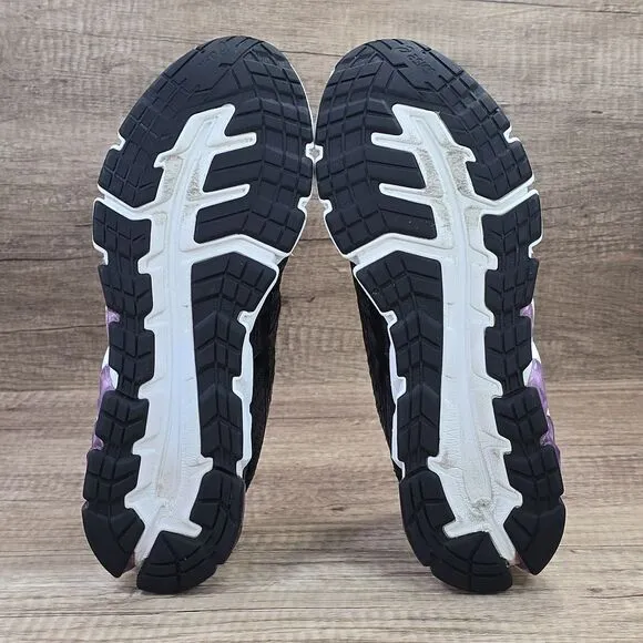 Asics Gel Quantum 180 5 Women's Size 11.5 Black Gray Purple Sneakers (1022A164)