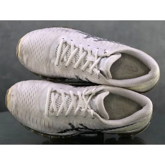 Asics Gel Quantum 360 $125 Women's Knit Running Shoes Size 7 White Silver T556N