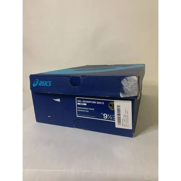 Asics Gel-Quantum 360 5 Men's White/Sheet Rock Shoes Size 9.5 1021A113-100 New