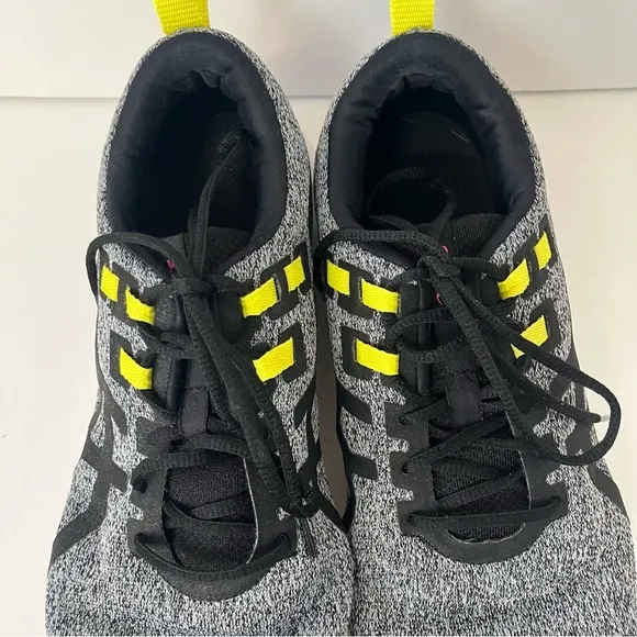 Asics Gel-Quantum 90 Lace-Up Sneakers Tennis Shoes Gray Yellow Black Women's 11