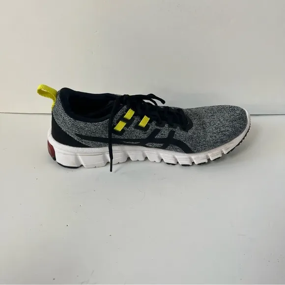 Asics Gel-Quantum 90 Lace-Up Sneakers Tennis Shoes Gray Yellow Black Women's 11