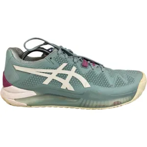 ASICS Gel Resolution 8 Pickleball Tennis Court Shoes Smoke Blue Sz 9.5 M