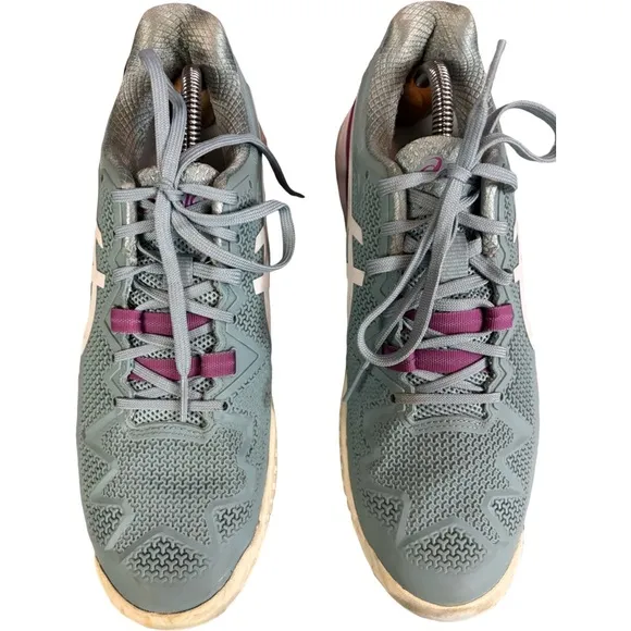 ASICS Gel Resolution 8 Pickleball Tennis Court Shoes Smoke Blue Sz 9.5 M