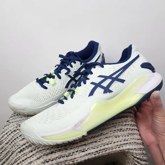 Asics Gel-Resolution 9 Tennis Shoes Womens 9.5 Green