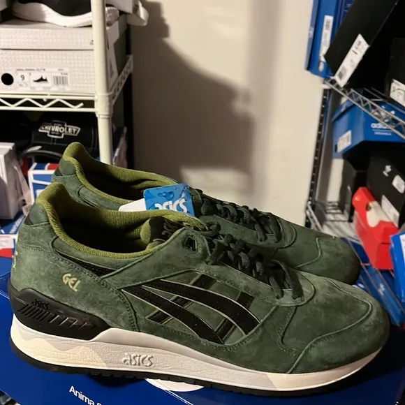 ASICS Gel Respector Duffel Bag Black shoes sneakers H5X2L 7990 Mens Size 11.5