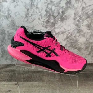 Asics Gel Revolution 9 Clay Court Hot Pink French Open Mens Tennis Shoes