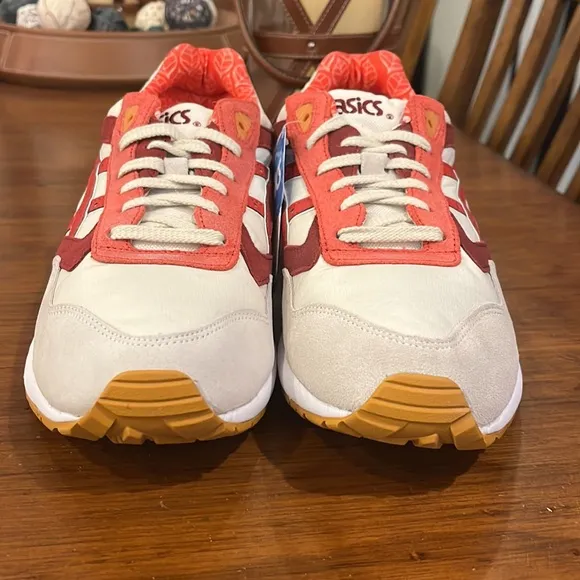 ASICS Gel Saga HN532 0223 shoes sneakers new 2015 Off White Red Mens Size 11