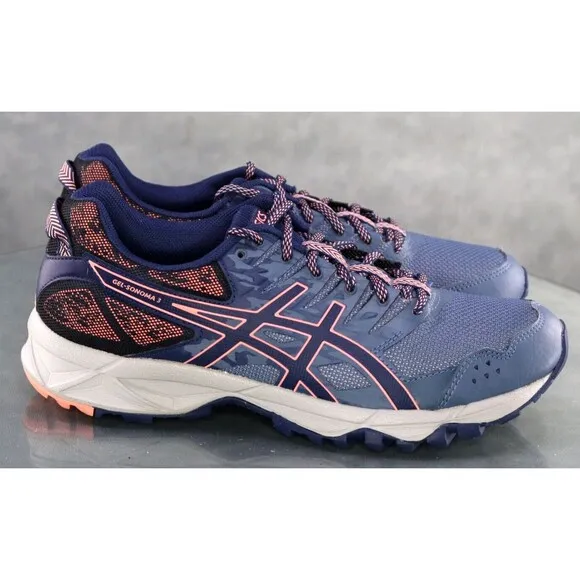 Asics Gel Sonoma 3 Women's Trail Running Shoes Size 9 Blue Coral T774N