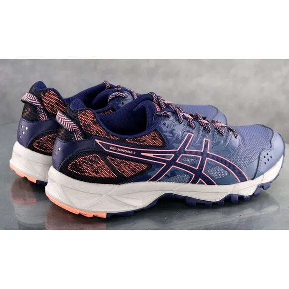 Asics Gel Sonoma 3 Women's Trail Running Shoes Size 9 Blue Coral T774N