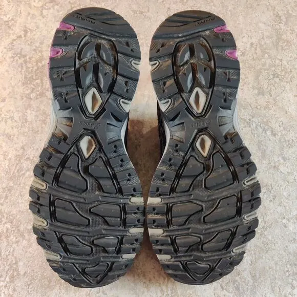 Asics Gel Sonoma Hiking Shoes Women's 9 Gray Purple Trail Running Jogging T774N