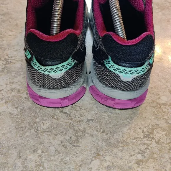Asics Gel Sonoma Hiking Shoes Women's 9 Gray Purple Trail Running Jogging T774N