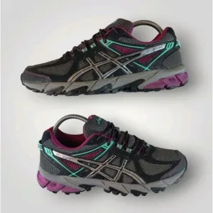 Asics Gel Sonoma Hiking Shoes Women's 9 Gray Purple Trail Running Jogging T774N