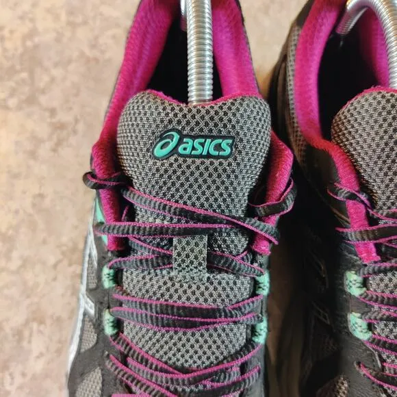 Asics Gel Sonoma Hiking Shoes Women's 9 Gray Purple Trail Running Jogging T774N