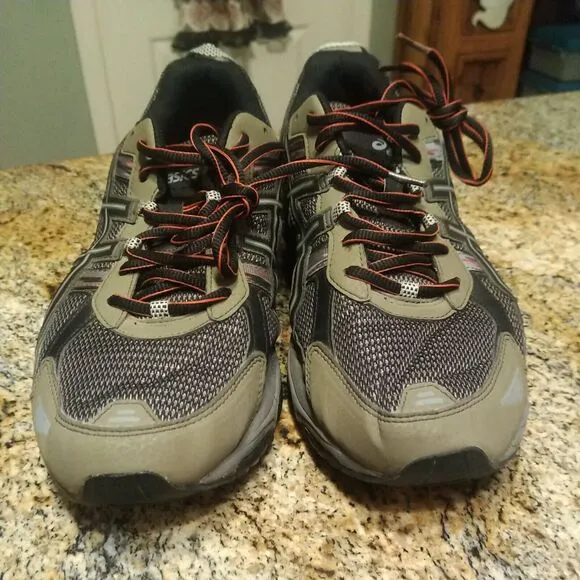 Asics Gel-Venture 5 Men’s Size 14 Grey Olive Running Trail Shoes T5N3N