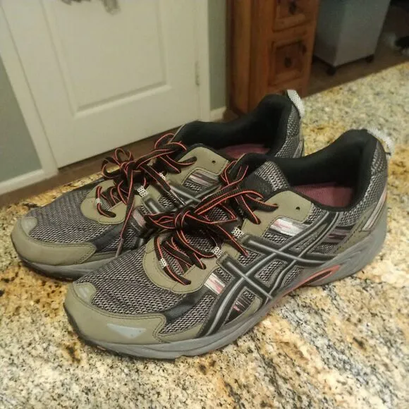 Asics Gel-Venture 5 Men’s Size 14 Grey Olive Running Trail Shoes T5N3N