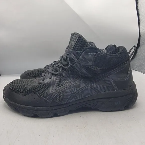 Asics Gel Venture 8 Mens 7.5 Black Mid Top Running Shoes Sneakers 1011A993