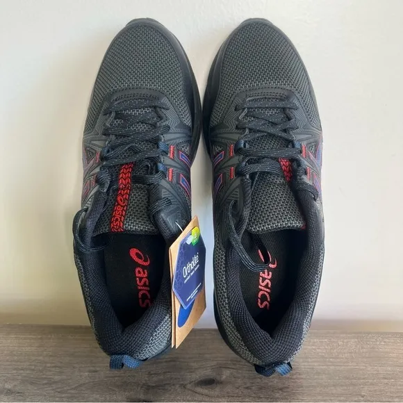 Asics Gel Venture 8 Men's Black Fiery Red Shoe Size 11 #B1362
