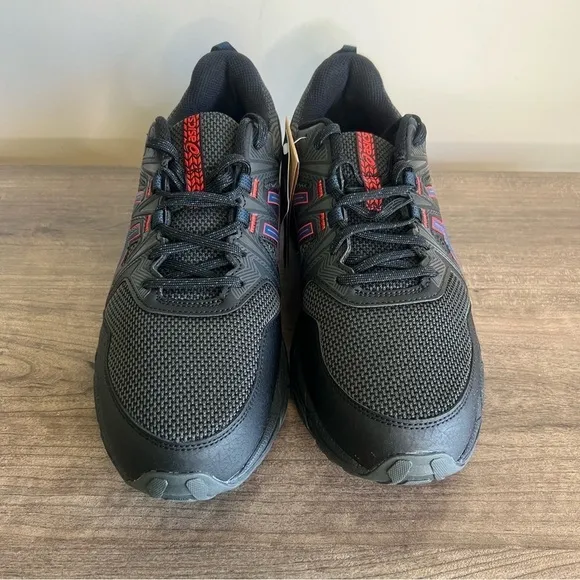 Asics Gel Venture 8 Men's Black Fiery Red Shoe Size 11 #B1362