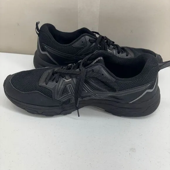 Asics Gel Venture 8 Men's Size 12 Trail Running Shoes 1011B396 Black &amp; Gray Camb