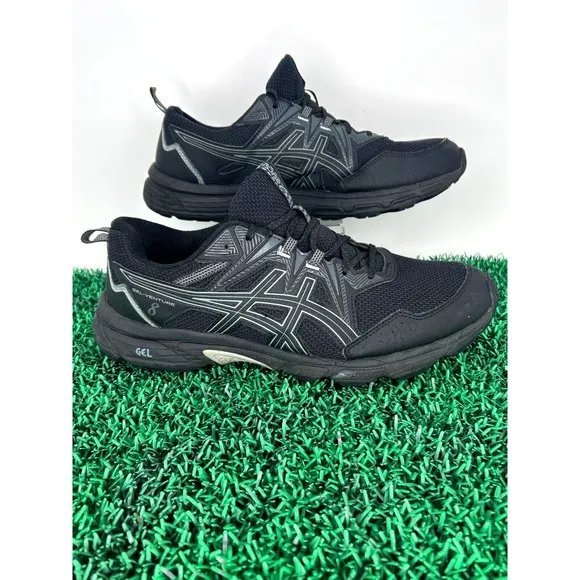 Asics Gel Venture 8 Men's Trail Running Shoes Jogging 1011B396  Black Gray sz 11