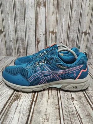 ASICS GEL-VENTURE 8 Women's Size 11 Deep Sea Teal/Blazing Coral Shoes 1012A708