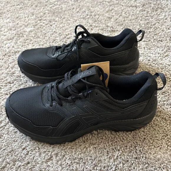 ASICS Gel Venture 9 Trail Running Shoes Sneakers Mens Size 10 Extra Wide Black