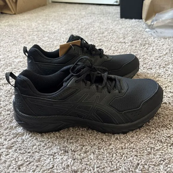 ASICS Gel Venture 9 Trail Running Shoes Sneakers Mens Size 10 Extra Wide Black