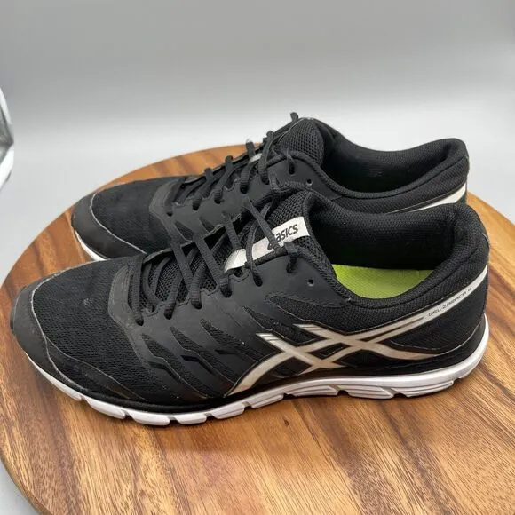 ASICS Gel-Zaraca 4 Shoes Mens Size 12 Black White Silver Athletic Running Trail