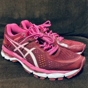 ASICS GEL Kayano 22 Womens Running Shoes Pink Rust Red Size 7 US 38 EUR Medium