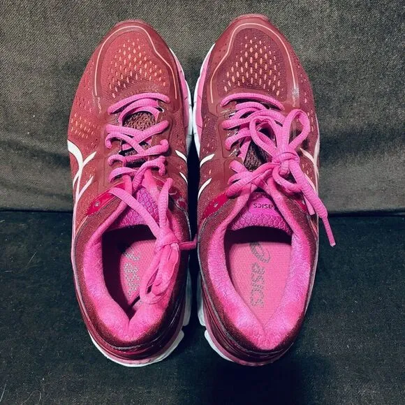 ASICS GEL Kayano 22 Womens Running Shoes Pink Rust Red Size 7 US 38 EUR Medium