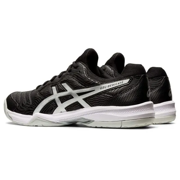 ASICS MEN'S GEL-DEDICATE 6 TENNIS SHOES, 8.5, BLACK/WHITE