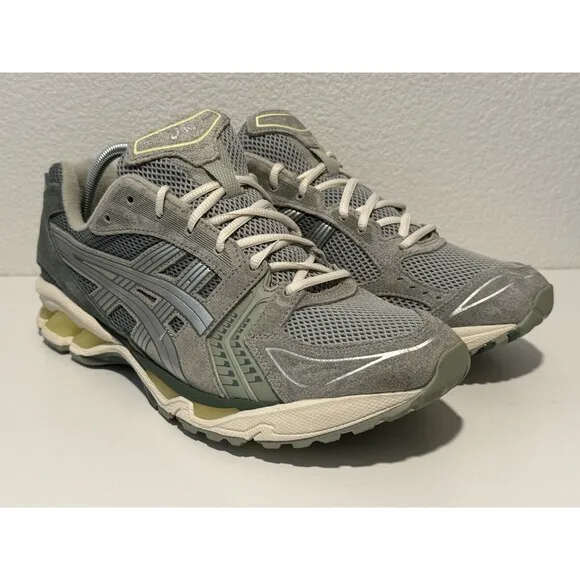 Asics Mens GEL-Kayano 14 Running Shoes Sz 13 Green Silver Dip Dye 1201A161-301
