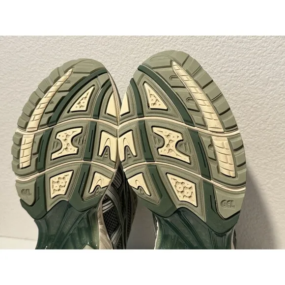 Asics Mens GEL-Kayano 14 Running Shoes Sz 13 Green Silver Dip Dye 1201A161-301