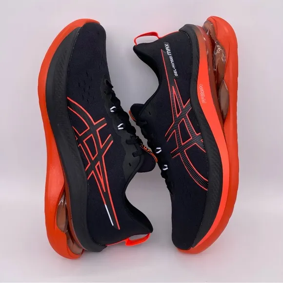 ASICS Men's Gel Kinsei Max 'Black Sunrise Red' Running Shoes   -  Size:  11.5