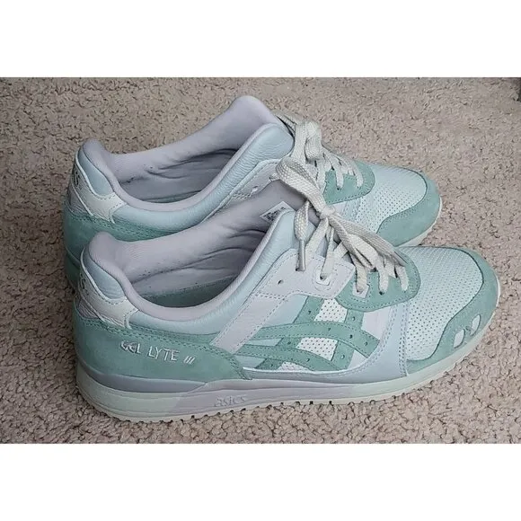 Asics Men's Gel Lyte 3 OG Glacier Grey Sage Green Size 10