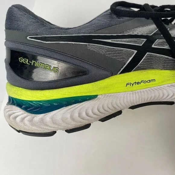 ASICS Men's GEL-Nimbus 1011A680 Grey / Black Running Shoes Size 13 Lightweig