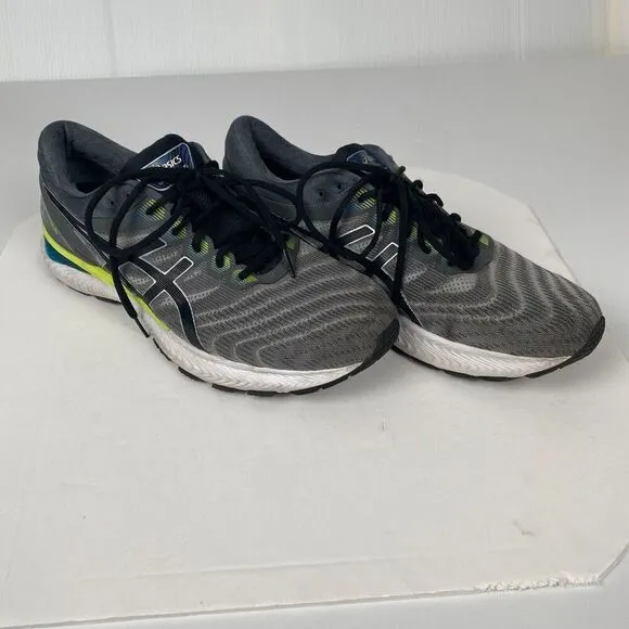 ASICS Men's GEL-Nimbus 1011A680 Grey / Black Running Shoes Size 13 Lightweig