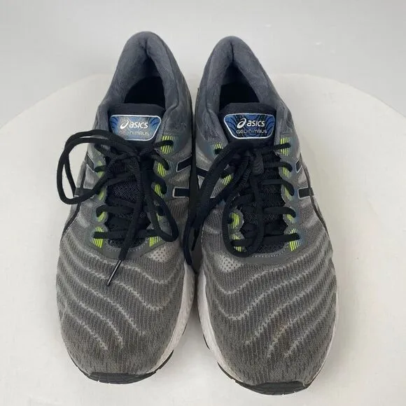 ASICS Men's GEL-Nimbus 1011A680 Grey / Black Running Shoes Size 13 Lightweig