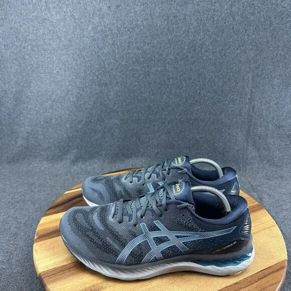 Asics Mens Gel-Nimbus 23 1011B005 Gray Running Shoes Sneakers Size 10 Extra Wide