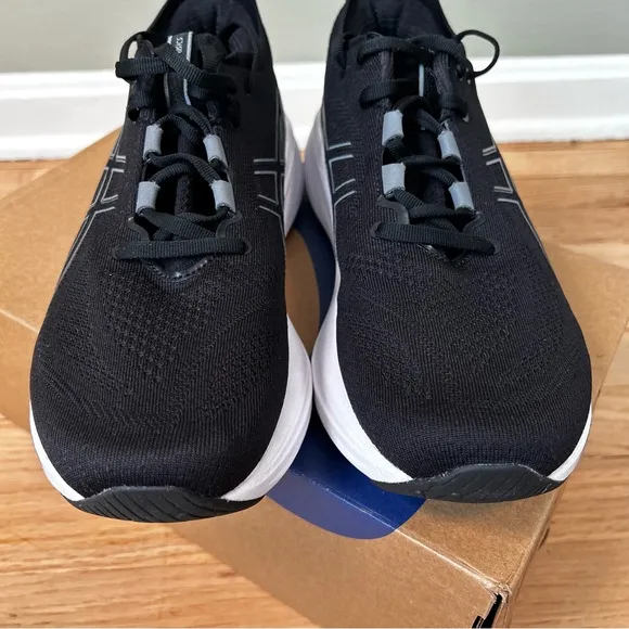 ASICS men’s gel nimbus 26 black white running shoes sneakers size 10