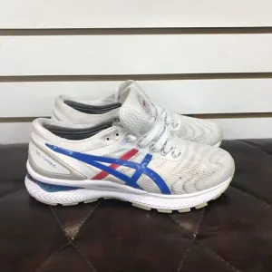 ASICS Mens Gel-Nimbus 22 Flyte Foam Tokyo Shoes Size 7.5 White Blue Red