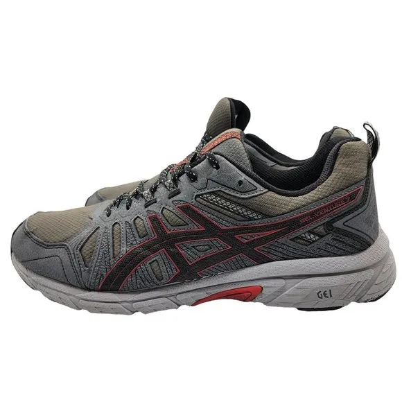 Asics Mens Gel Venture 7 1011A560 Gray Black Running Shoes Size 14