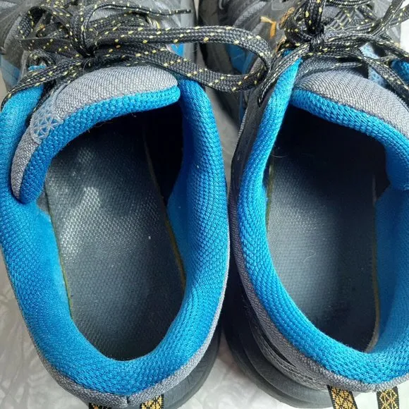 Asics Mens Gel Venture 7 1011A560 Gray Blue Running Shoes Lace Up Size 10