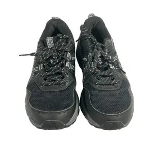 ASICS Men's Gel-Venture 8 Men's Black &amp; White Lace Up Trail Running Shoes Size 7