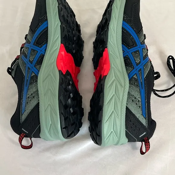 Asics Mens Gel Venture 9 1011B486 Running Shoes Sz 9 SAMPLE Black Blue Red Green