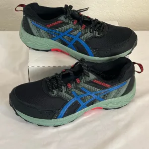 Asics Mens Gel Venture 9 1011B486 Running Shoes Sz 9 SAMPLE Black Blue Red Green