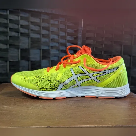 ASICS Men's Neon Yellow Running Shoes Sz 11.5 Gel Hyper Speed 7  Exc. Used Cond.