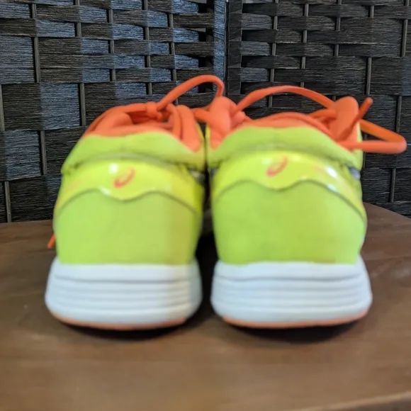 ASICS Men's Neon Yellow Running Shoes Sz 11.5 Gel Hyper Speed 7  Exc. Used Cond.
