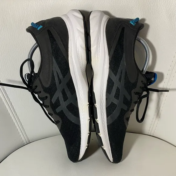 ASICS Men's Size 10 Gel-KUMO Lyte 2 Black/Digital Aqua Running Shoe 1011B043