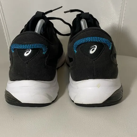 ASICS Men's Size 10 Gel-KUMO Lyte 2 Black/Digital Aqua Running Shoe 1011B043